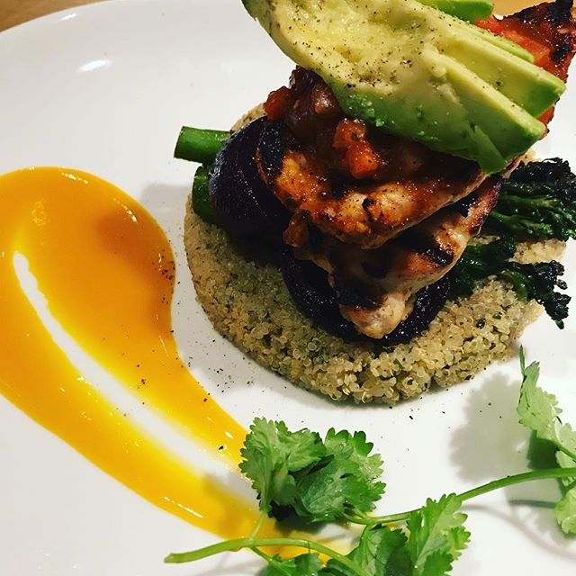 on-the-plate-chipotle-mango-chicken-on-a-bed-of-quinoa-with-avocado-beets-and-broccoli.-dinner-prett